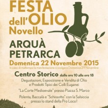 Festa dell’olio novello di Arquà Petrarca (Pd)